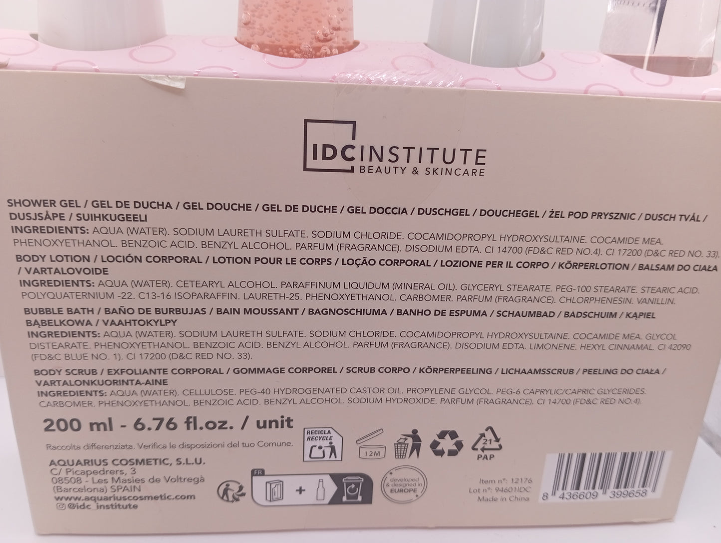 IDC -CONFEZIONE GOURDMAN'S FAVORITIES - Bagnodoccia bagnoschiuma crema e scrub corpo