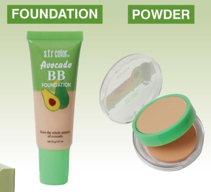BB cream foundation and Avocado powder