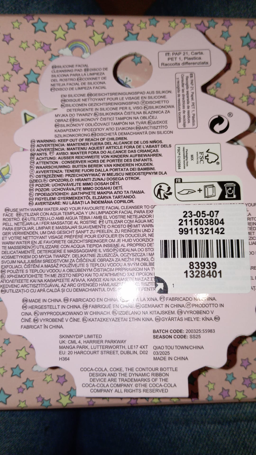 Dischetto in silicone per il viso cherry coke