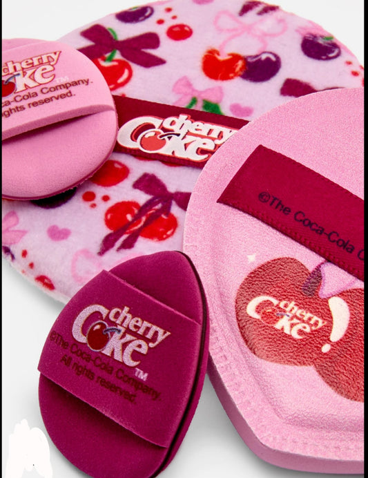 4 Spugne trucco con cucino ad aria Cherry Coke