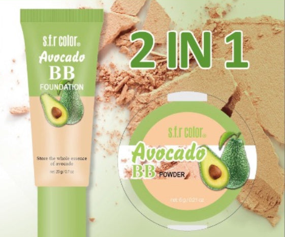 BB cream foundation and Avocado powder