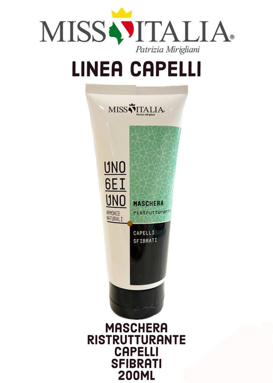 Maschera ristrutturante capelli sfibrati 200 ml