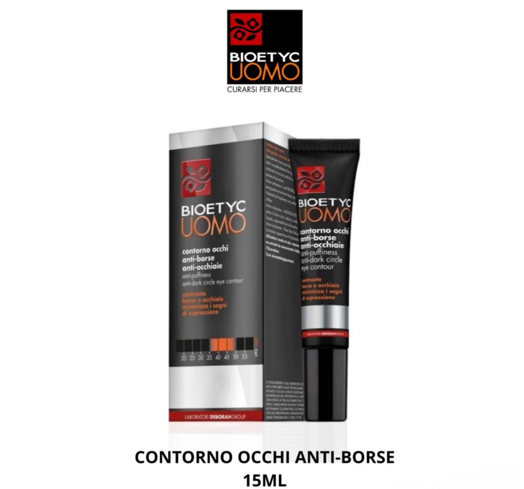 CONTORNO OCCHI ANTI-BORSE ANTI-OCCHIAIE 15 ml BIOETYC UOMO
