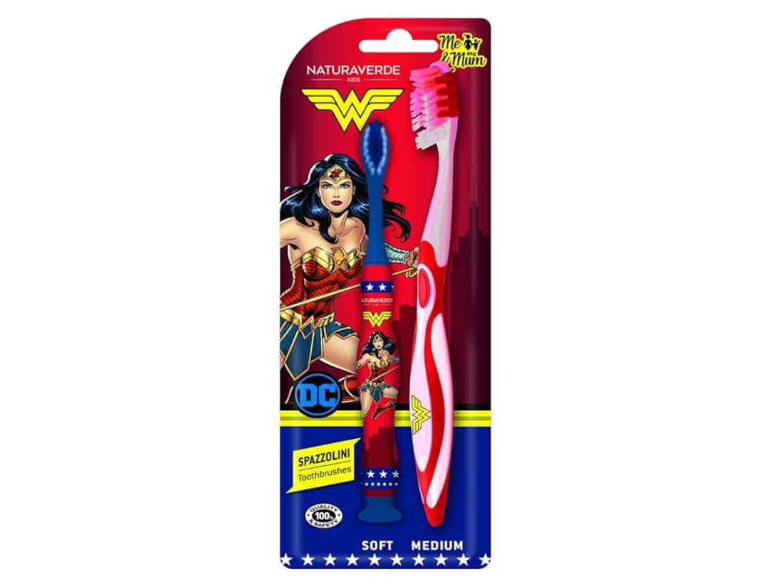 WONDER WOMAN SET SPAZZOLINI “IO E LA MIA MAMMA”