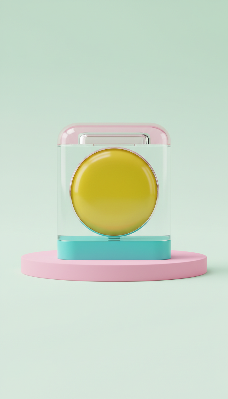 Lip gloss compatto giallo sole