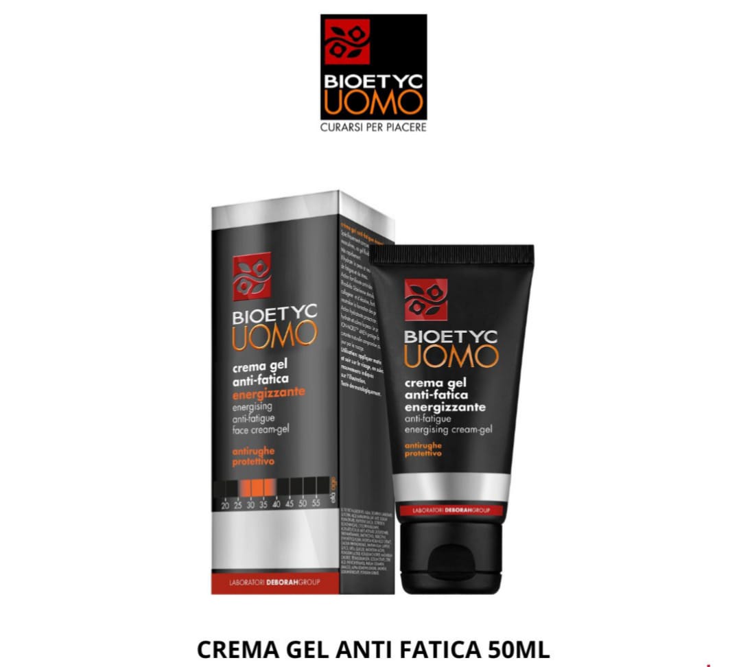 CREMA GEL ANTIFATICA ENERGIZZANTE BIOETYC UOMO 50 ml