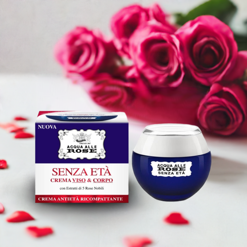 ACQUA ALLE ROSE senza età crema viso e corpo antirughe ricompattante 180 ml