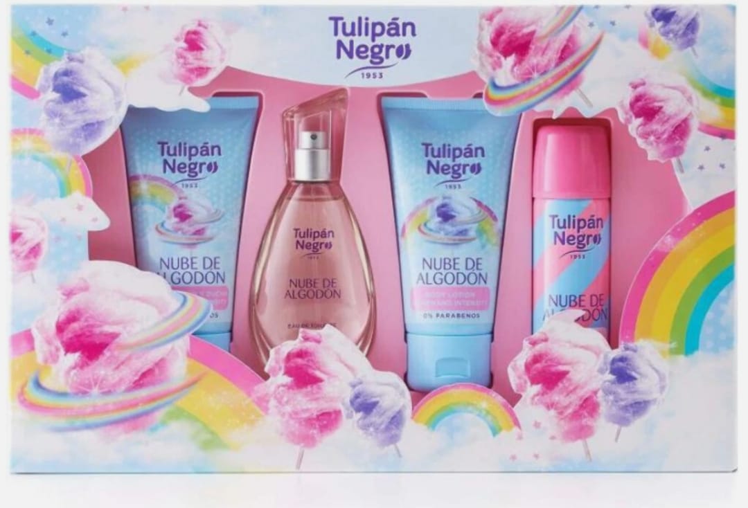 Set profumo nuvola di cotone Tulipan negro