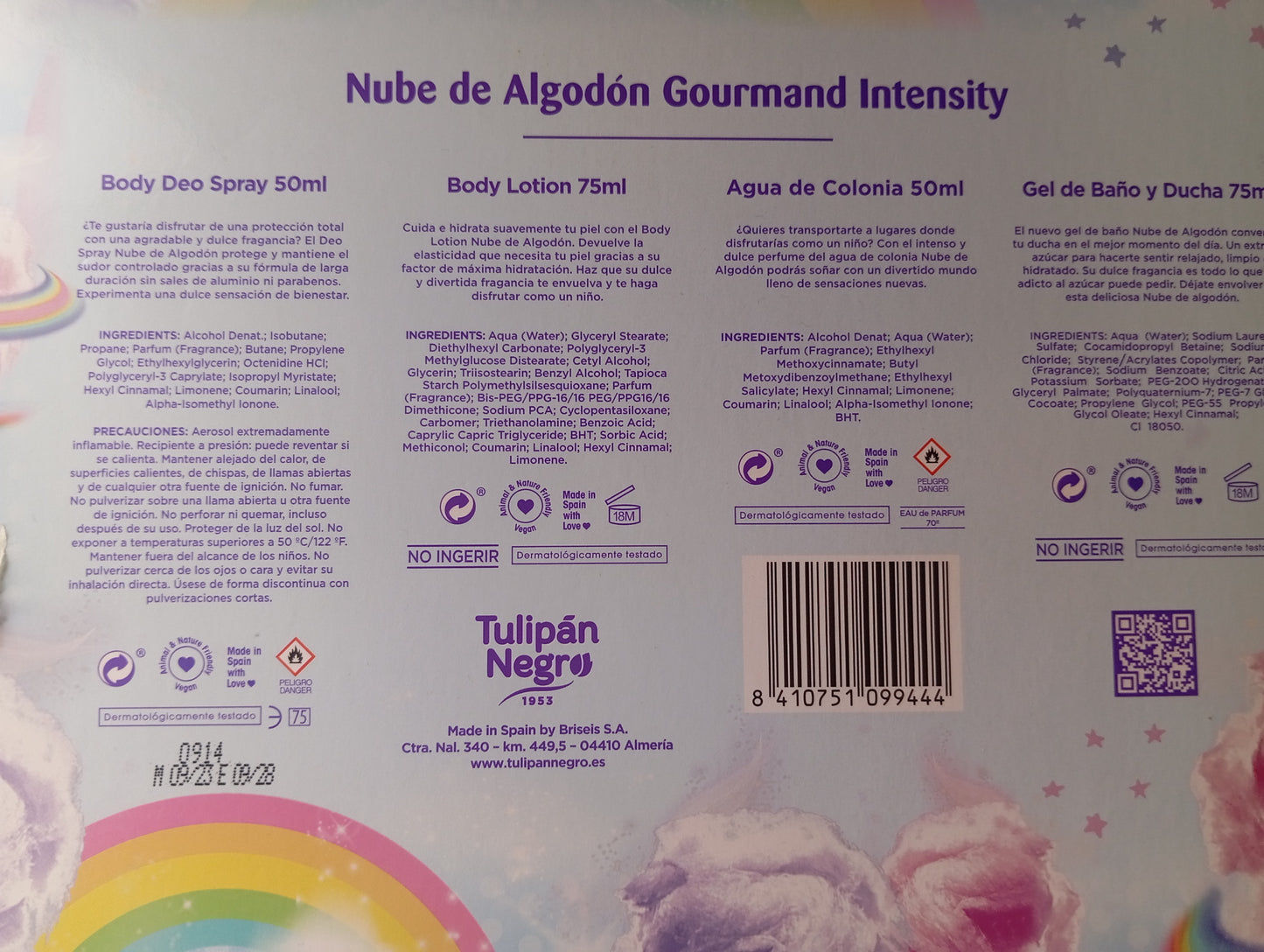 Set profumo nuvola di cotone Tulipan negro