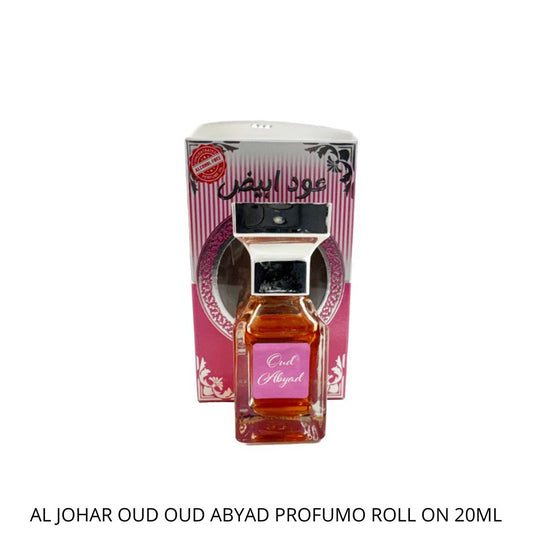 Al Johar oud oud abyad profumo roll-on 20 ml